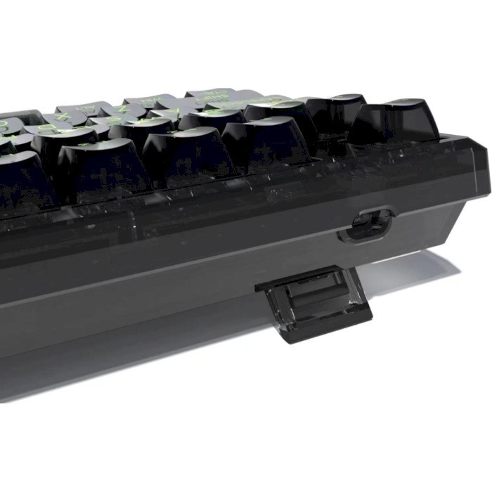 Клавіатура бездротова FL ESPORTS Q75 SAM Kailh MX Cool Mint Switch Dark Ice Transparent
