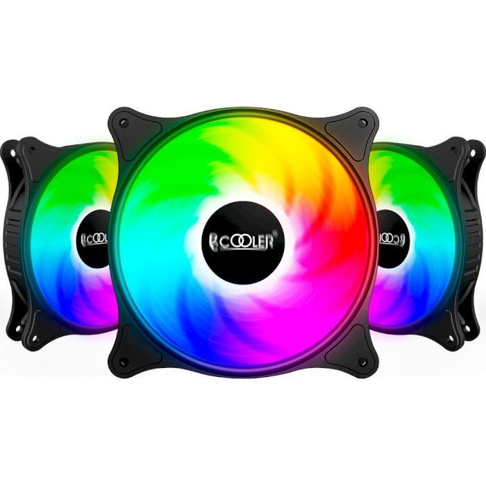 Вентилятор PCCOOLER FX 120 ARGB Black 3-Pack (F3-C120BKAM3-GL)