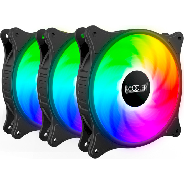 Вентилятор PCCOOLER FX 120 ARGB Black 3-Pack (F3-C120BKAM3-GL)