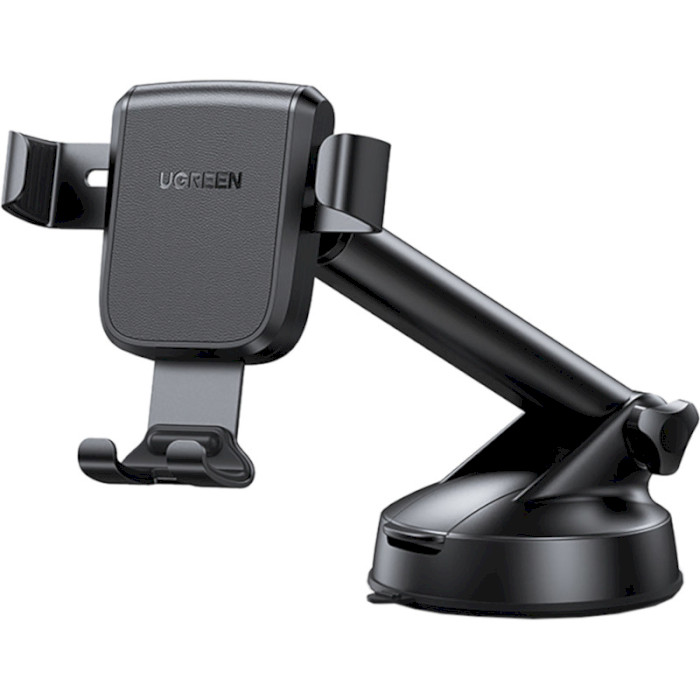 Автодержатель для смартфона UGREEN LP200 Gravity Phone Holder with Suction Cup Black (60990)