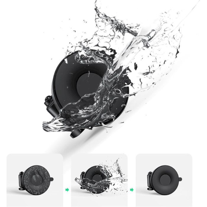 Автодержатель для смартфона UGREEN LP200 Gravity Phone Holder with Suction Cup Black (60990)