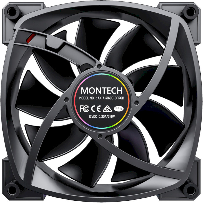 Вентилятор MONTECH RX140 PWM Black