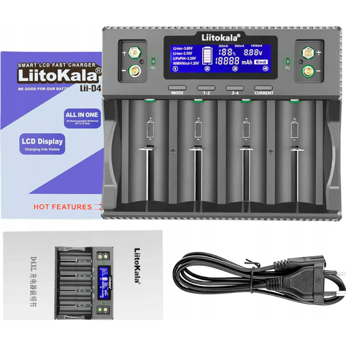 Зарядний пристрій LIITOKALA Lii-D4XL