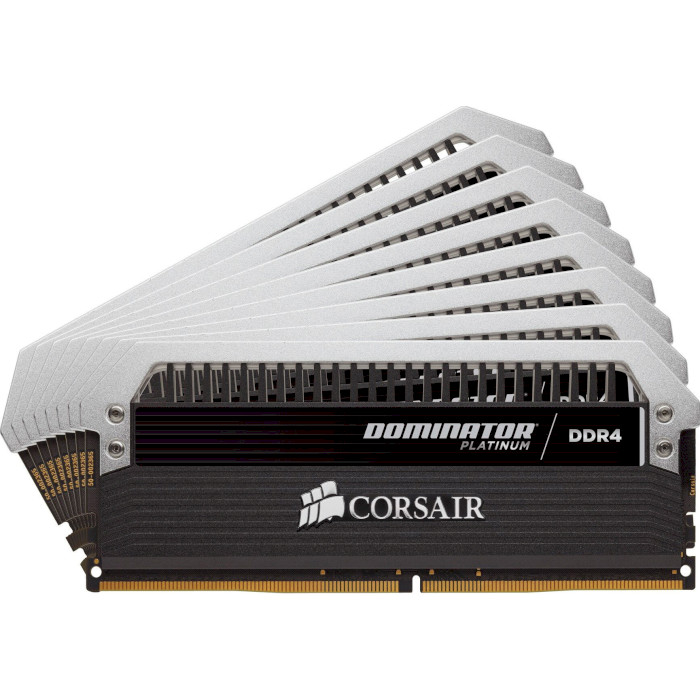 Модуль пам'яті CORSAIR Dominator Platinum DDR4 2666MHz 128GB Kit 8x16GB (CMD128GX4M8A2666C15)