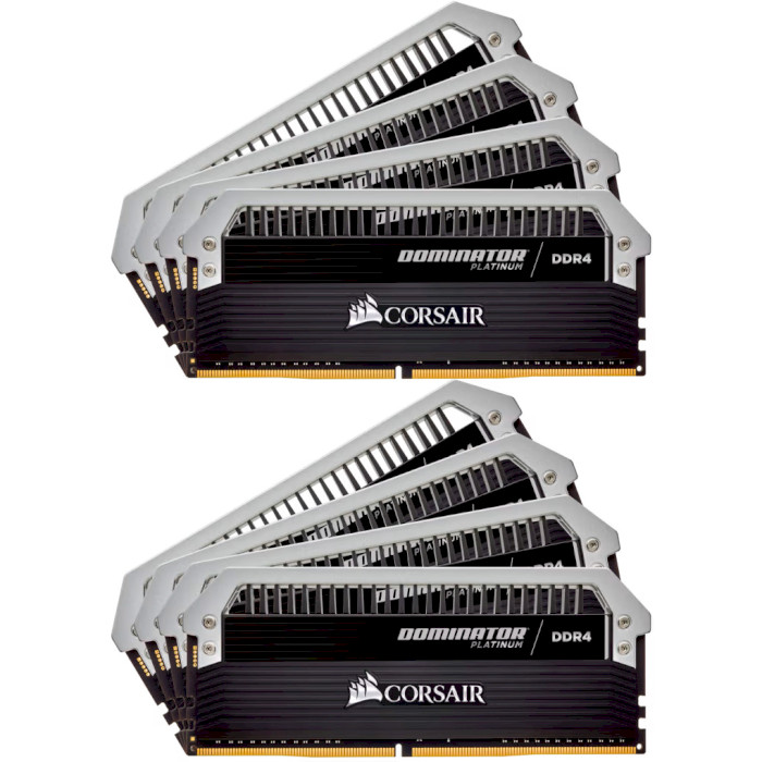 Модуль пам'яті CORSAIR Dominator Platinum DDR4 2666MHz 128GB Kit 8x16GB (CMD128GX4M8A2666C15)