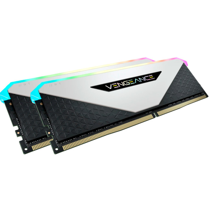 Модуль пам'яті CORSAIR Vengeance RGB RT White DDR4 3600MHz 32GB Kit 2x16GB (CMN32GX4M2Z3600C18W)