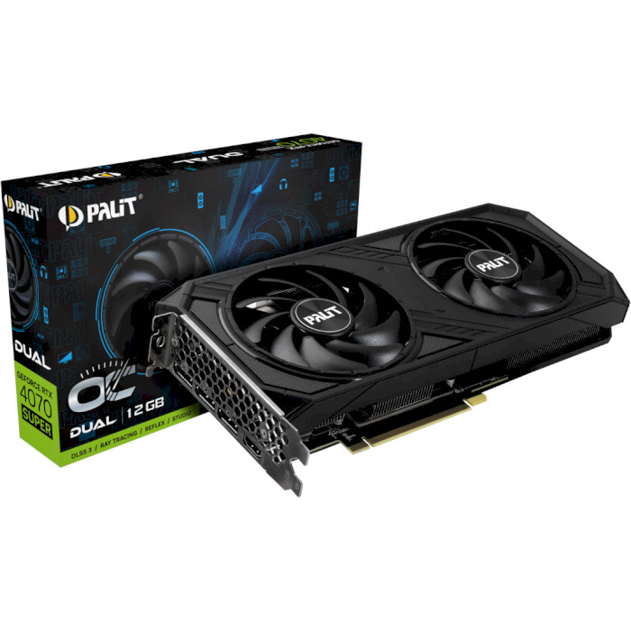 Відеокарта PALIT GeForce RTX 4070 Super Dual OC (NED407SS19K9-1043D)