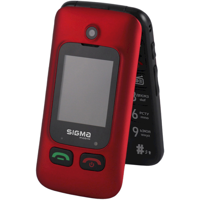 Мобільний телефон SIGMA MOBILE Comfort 50 Shell Duo Type-C Red/Black (4827798212516)