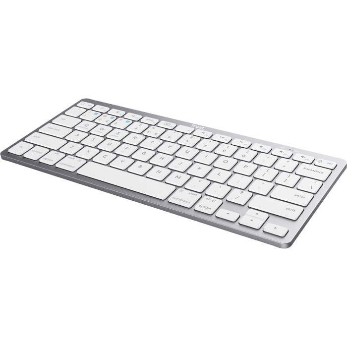 Клавіатура бездротова TRUST Wireless Bluetooth Silver (24651)