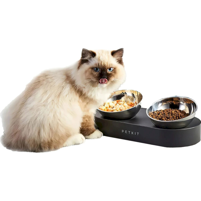 Подвійна годівниця PETKIT Fresh Nano Metal 15 Adjustable Cat Feeding Bowl (P5201)