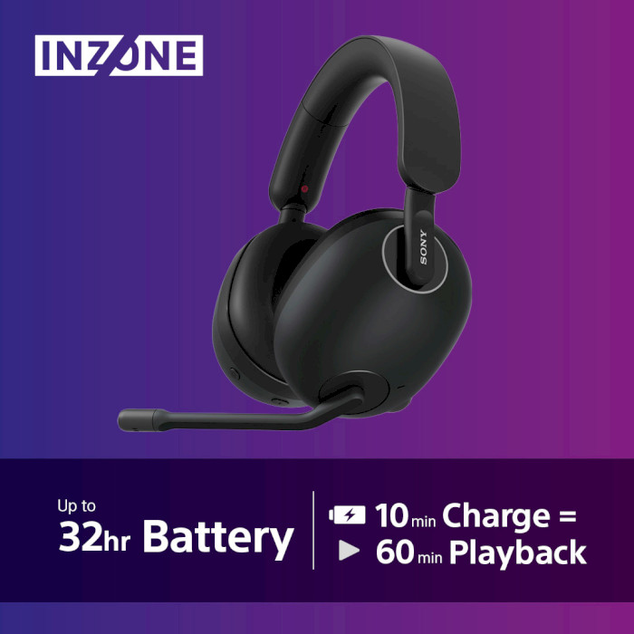 Навушники геймерскі SONY Inzone H9 Black (WHG900NB.CE7)