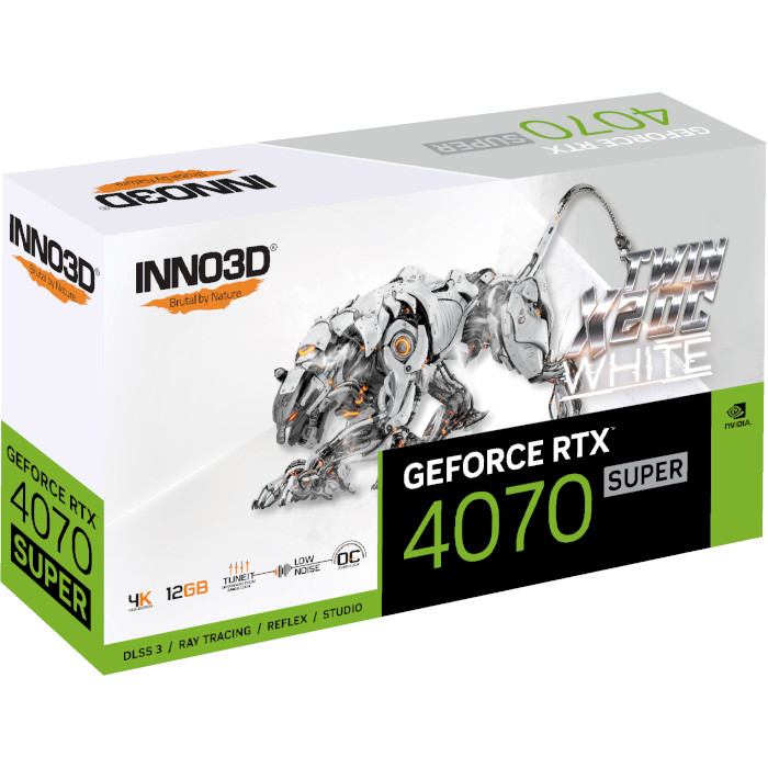 Видеокарта INNO3D GeForce RTX 4070 Super Twin X2 OC White (N407S2-126XX-186162W)