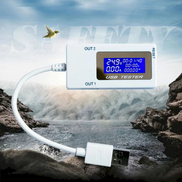 USB тестер KEWEISI KWS-1705B напруги (4-30V) та сили струму (0-5A)