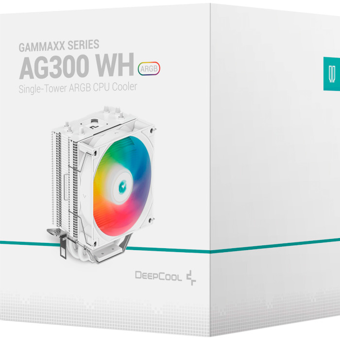 Кулер для процесора DEEPCOOL AG300 ARGB White (R-AG300-WHAMMN-G)