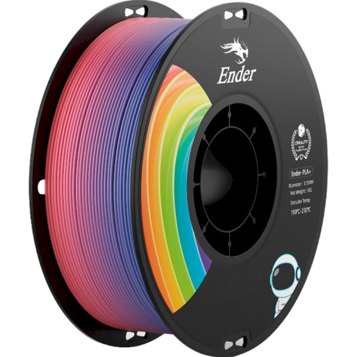 Пластик (філамент) для 3D принтера CREALITY Ender-PLA+ 1.75mm, 1кг, Rainbow (3301010314)