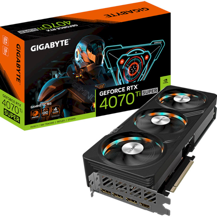 Відеокарта GIGABYTE GeForce RTX 4070 Ti Super Gaming OC 16G (GV-N407TSGAMING OC-16GD)