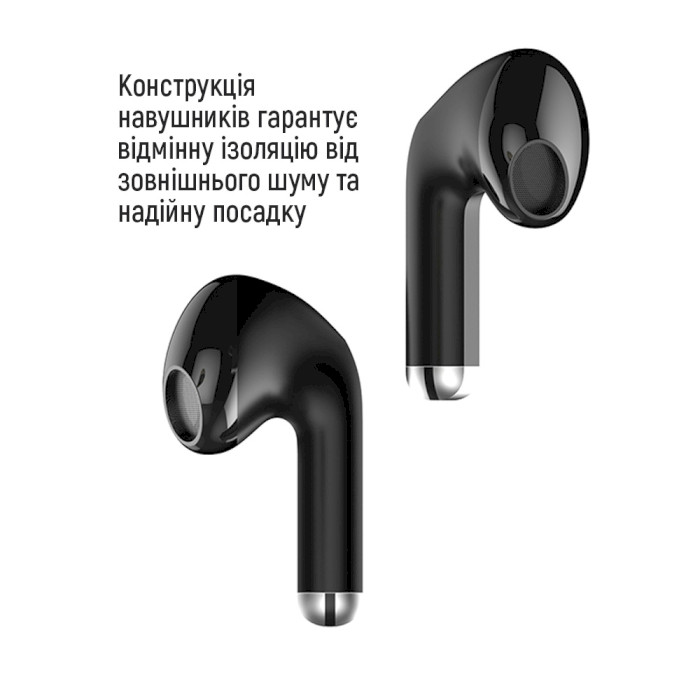 Навушники COLORWAY Slim TWS-2 Earbuds Black