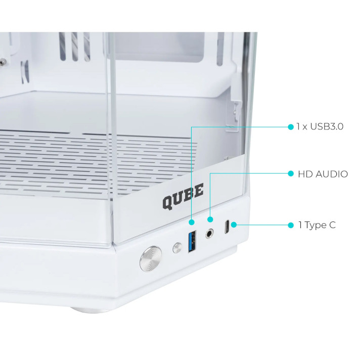 Корпус QUBE F-Tank White (FTANK_F1WU3)