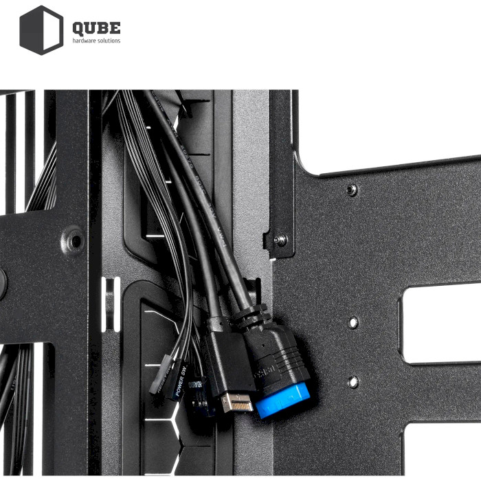 Корпус QUBE F-Tank Black (FTANK_F1BU3)