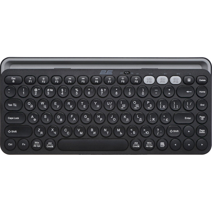Клавиатура беспроводная 2E KS250 WL BT EB/UA Black (2E-KS250WBK_UA)