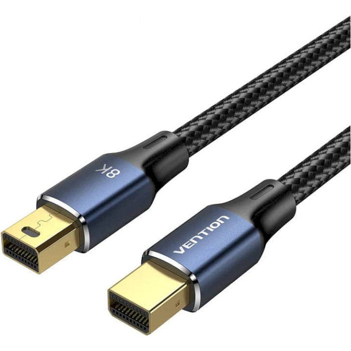 Кабель VENTION 8K Mini DisplayPort Male to Male HD Cable Mini DisplayPort 1.5м Black (HCGLG)