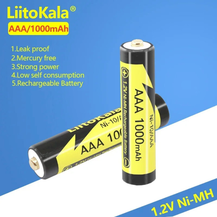 Аккумулятор LIITOKALA NiMH AAA 1000mAh (NI-10/AAA-1PCS)