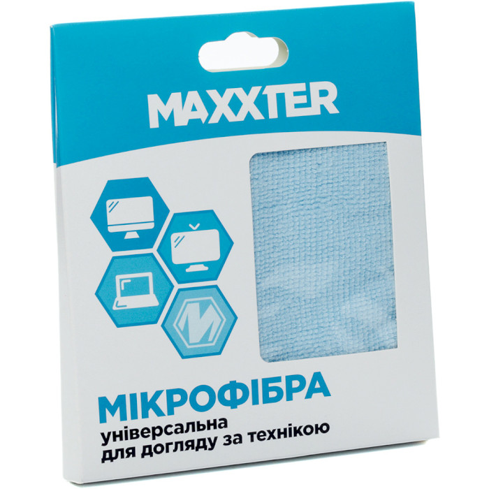 Салфетка из микрофибры универсальная MAXXTER MC-25X25-01