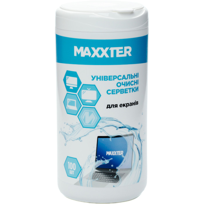 Салфетки влажные чистящие MAXXTER CW-SCR100-01 100шт