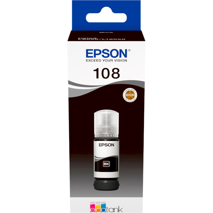 Контейнер з чорнилом EPSON 108 Black (C13T09C14A)