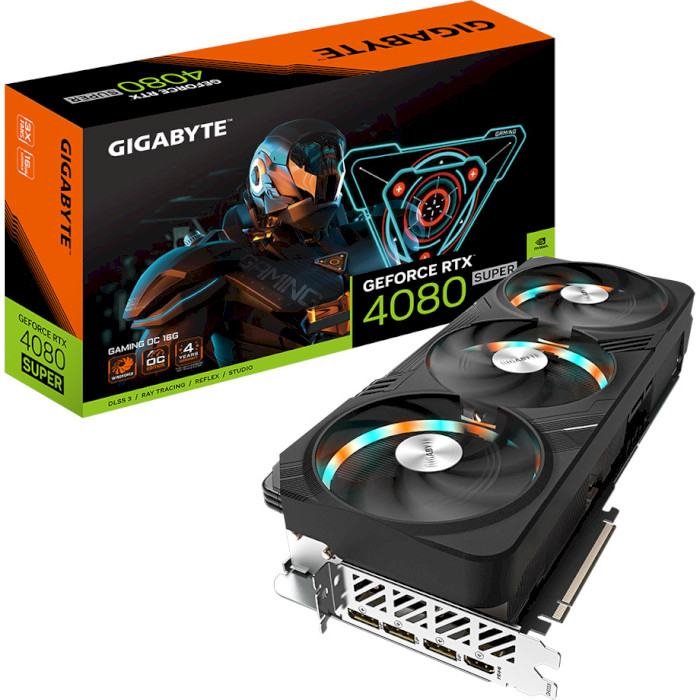 Видеокарта GIGABYTE GeForce RTX 4080 Super Gaming OC 16G (GV-N408SGAMING OC-16GD)