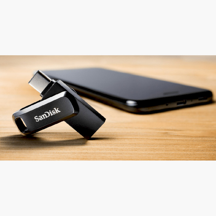 Флешка SANDISK Ultra Dual Go 1TB USB+Type-C3.2 Black (SDDDC3-1T00-G46)