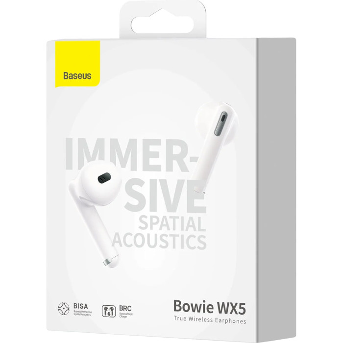 Навушники BASEUS Bowie WX5 Moon White (A00051000213-00)