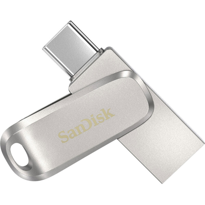 Флэшка SANDISK Ultra Dual Luxe USB/USB-C3.2 1TB Silver (SDDDC4-1T00-G46)