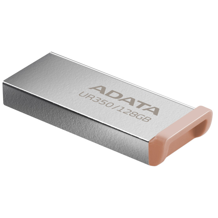 Флэшка ADATA UR350 128GB Silver/Beige (UR350-128G-RSR/BG)