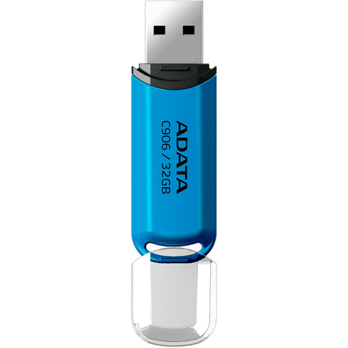 Флэшка ADATA C906 32GB USB2.0 Blue (AC906-32G-RWB)