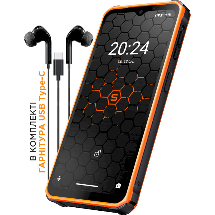 Смартфон SIGMA MOBILE X-treme PQ56 6/128GB Black/Orange (4827798338025)