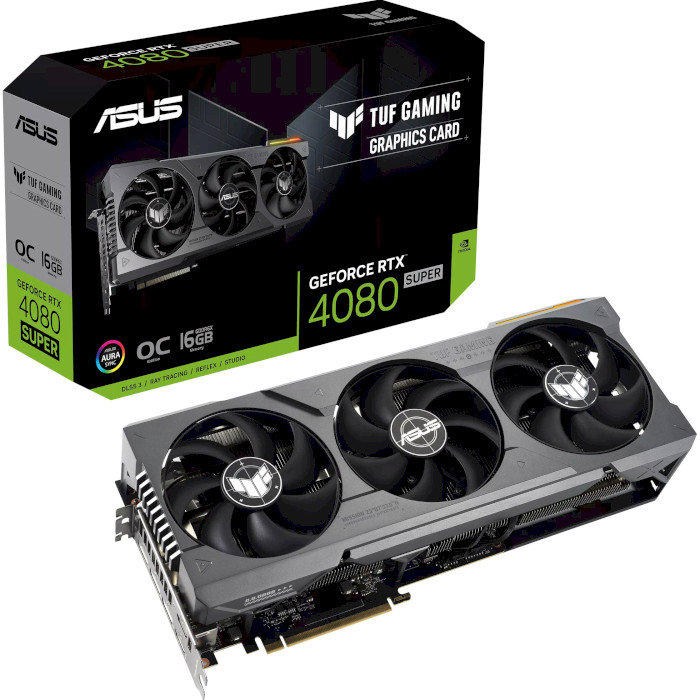 Відеокарта ASUS TUF Gaming GeForce RTX 4080 Super 16GB GDDR6X OC Edition (90YV0KA0-M0NA00)