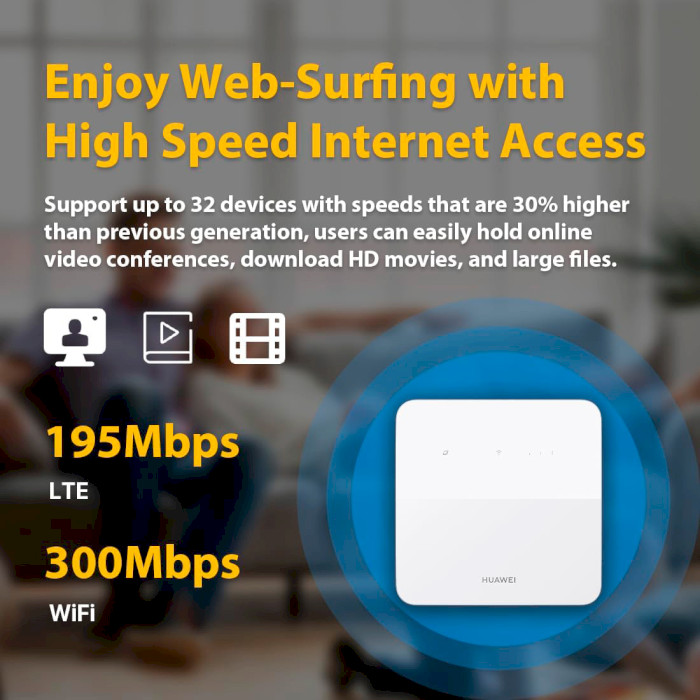 4G Wi-Fi роутер HUAWEI B320-323 (51060JSB/51060HFV)