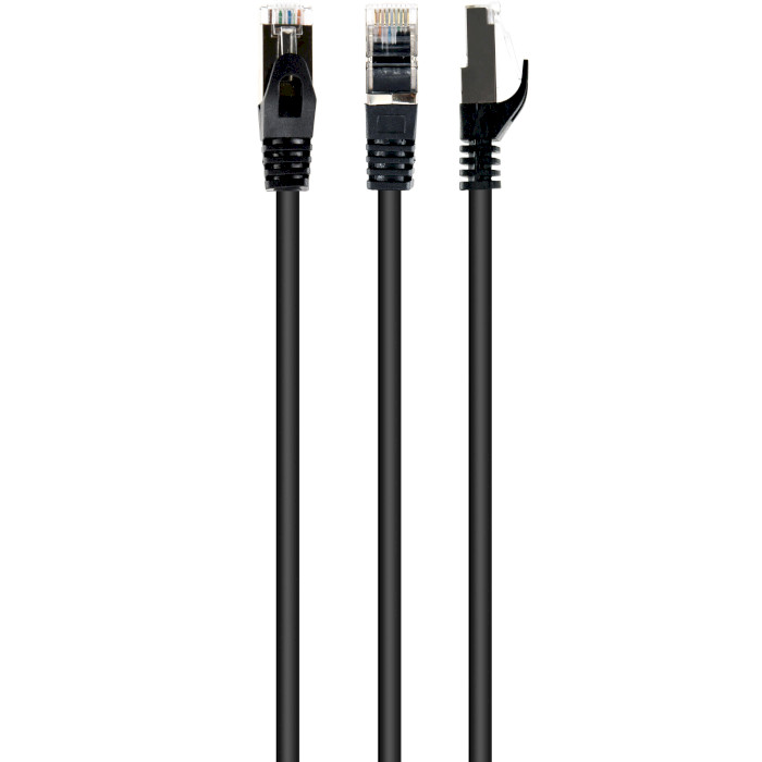 Патч-корд CABLEXPERT SSTP Cat.6a 0.25м Black (PP6A-LSZHCU-BK-0.25M)