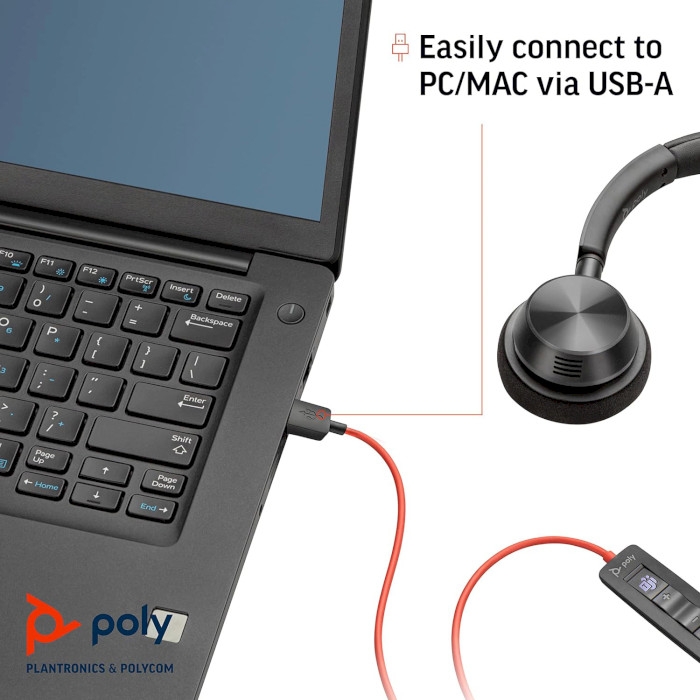 Гарнітура POLY Blackwire 3310 Microsoft USB-A (767F6AA)