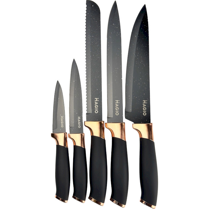 Набір кухонних ножів на підставці MAGIO MG-1091 5пр