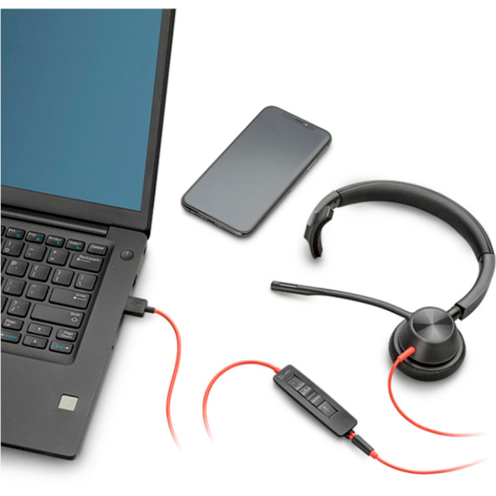 Гарнітура POLY Blackwire 3315 Microsoft USB-A (76J13AA)
