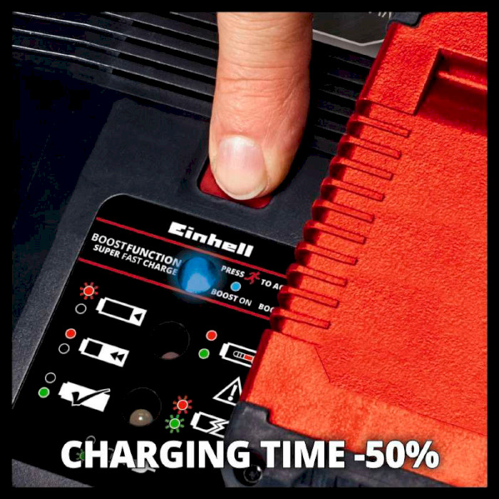 Зарядний пристрій EINHELL Power-X-Change Plus 18V 4.0/6.0Ah Multi-Ah Boostcharger + АКБ 18V 4/6Ah (4512143)