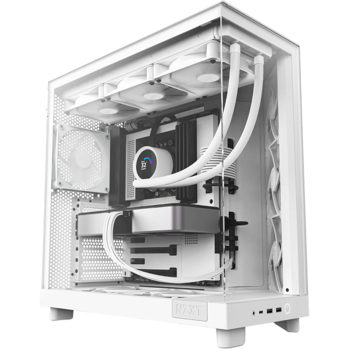 Корпус NZXT H6 Flow Matte White (CC-H61FW-01)