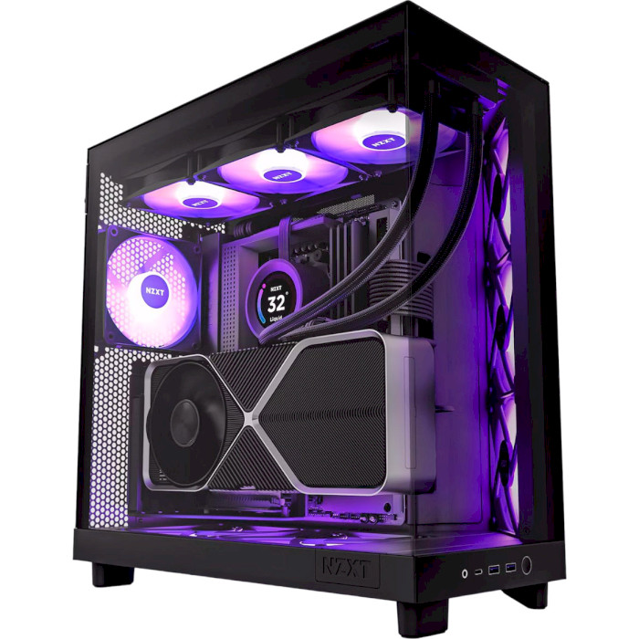 Корпус NZXT H6 Flow RGB Matte Black (CC-H61FB-R1)