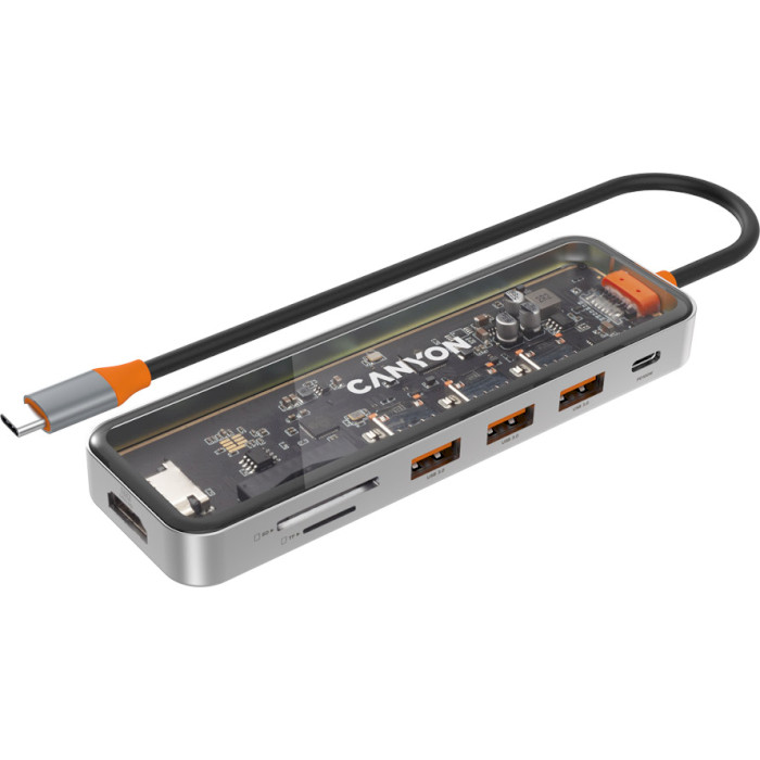 Порт-репликатор CANYON DS-13 USB-C Multiport Hub 7-in-1 (CNS-TDS13)