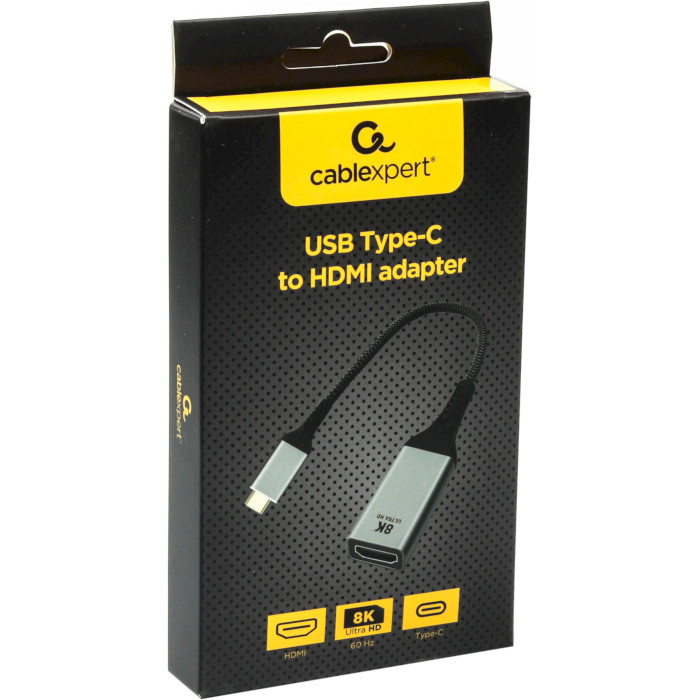 Адаптер CABLEXPERT A-CM-HDMIF8K USB-C - HDMI Black