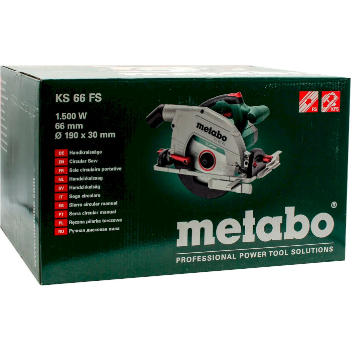 Дисковая пила METABO KS 66 FS (601066000)