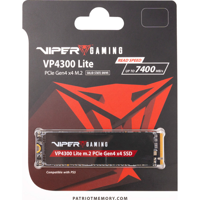 SSD диск PATRIOT Viper VP4300 Lite 500GB M.2 NVMe (VP4300L500GM28H)