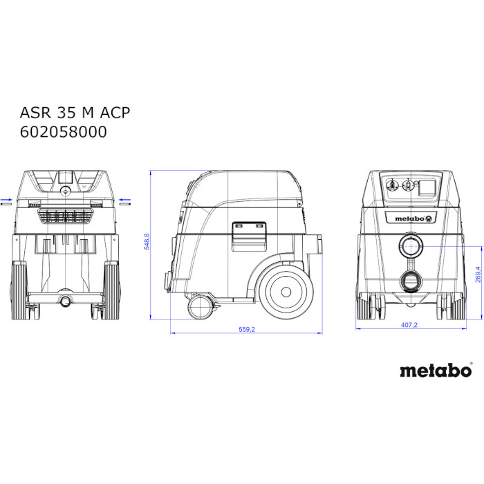 Пилосос професійний METABO ASR 35 M ACP (602058000)